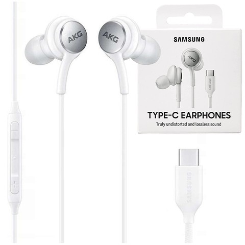 Słuchawki douszne Samsung AKG by Haraman EO-IC100BWEGEU USB-C Type C Białe