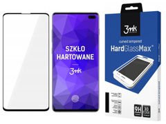 Szkło HardGlass Max 3mk czytnik linii do Samsung Galaxy S10 Plus Black