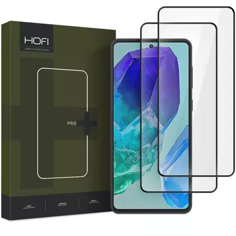 Szkło hartowane Hofi Glass Pro+ 2-Pack do Samsung Galaxy M55 5G Black