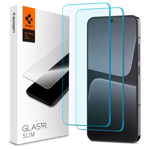 Szkło hartowane Spigen Glas.TR Slim 2-pack do Xiaomi 13 Clear