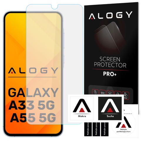 Szkło hartowane do Samsung Galaxy A35/A55 5G ochronne szkiełko na ekran 9H Alogy Pro+