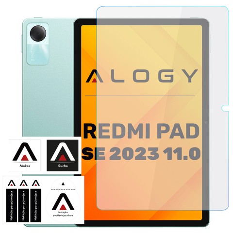 Szkło hartowane do Xiaomi Redmi Pad SE 11.0” 2023 na tablet ekran Alogy Screen Protector Pro+ 9H