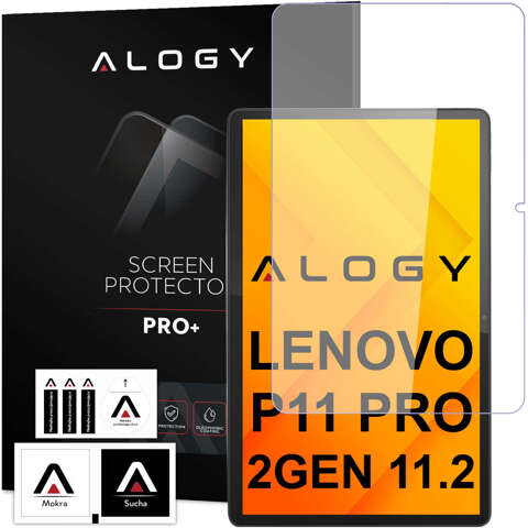 Szkło hartowane na ekran Lenovo Tab P11 Pro 2 Gen 11.2 TB132 2Gen TB-132FU TB-132XU Alogy Screen Protector Pro+ 9H
