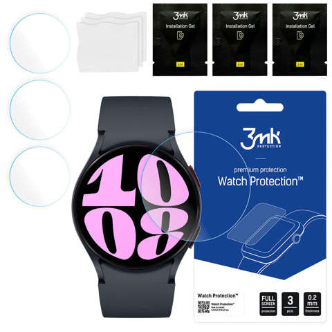 Szkło hybrydowe 3x do Samsung Galaxy Watch 6 Classic 40mm 3mk Watch Protection na ekran