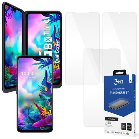 Szkło x3 Flexible Glass 3mk 7H do LG G8X ThinQ