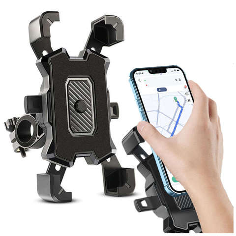 Uchwyt rowerowy Alogy One Touch Bike Holder do telefonu 4.5-7" na kierownicę na rower motocykl hulajnogę Czarny