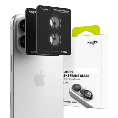 2x Osłona Aparatu Ringke Camera Frame Protector do iPhone 16 / 16 Plus Max Czarny