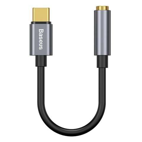 Adapter Baseus L54 USB-C Type C na mini Jack 3.5mm Audio Grey