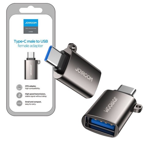 Adapter Joyroom S-H151 przejściówka z USB na USB-C Type C OTG Czarny