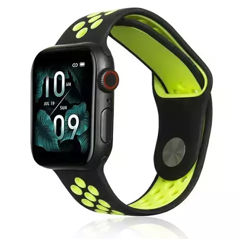 Beline pasek Apple Watch Sport Silicone 38/40/41mm czarno-limonkowy black/lime