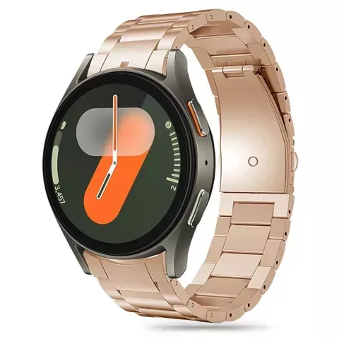 Bransoleta Stainless do  Samsung Galaxy Watch 4 / 5 / 5 Pro / 6 / 7 Blush Gold