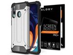 Etui Alogy Hard Armor do Samsung Galaxy A60/M40 srebrne + Szkło Alogy