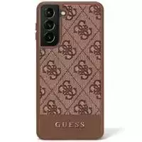 Etui Guess GUHCS23MG4GLBR do Samsung Galaxy S23+ Plus S916 brązowy/brown hardcase 4G Stripe Collection