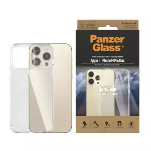 Etui PanzerGlass HardCase do iPhone 14 Pro Max 6,7" Antibacterial Military grade transparent 0404