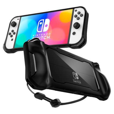 Etui Spigen Rugged Armor obudowa do Nintendo Switch Oled Matte Black