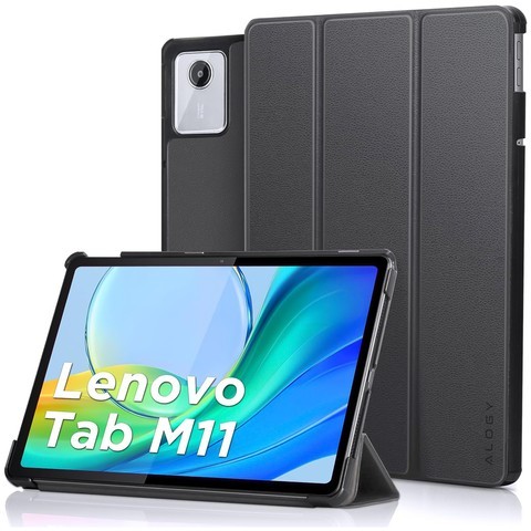 Etui do Lenovo Tab K11E / M11 10.95" TB330FU / TB330XU / TB331FC Book Case Cover z klapką obudowa futerał pokrowiec Alogy Szare + Rysik