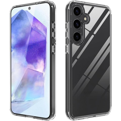 Etui do Samsung Galaxy A35 5G obudowa plecki futerał Hybrid Clear Case Alogy Przezroczyste + Szkło