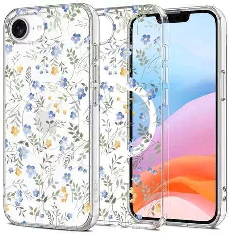 Etui do iPhone 16e Tech-Protect FlexAir MagSafe Spring Flowers