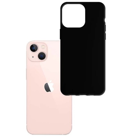 Etui matowe Odporne na telefon obudowa 3mk Matt Case do Apple iPhone 14 Plus Black + Szkło