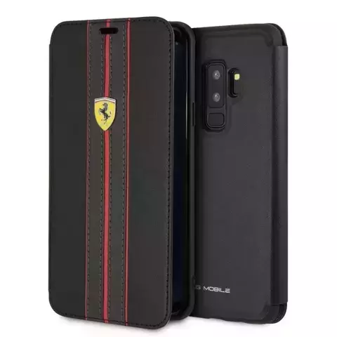 Etui na telefon Ferrari do Samsung Galaxy S9 Plus czarny/black Urban