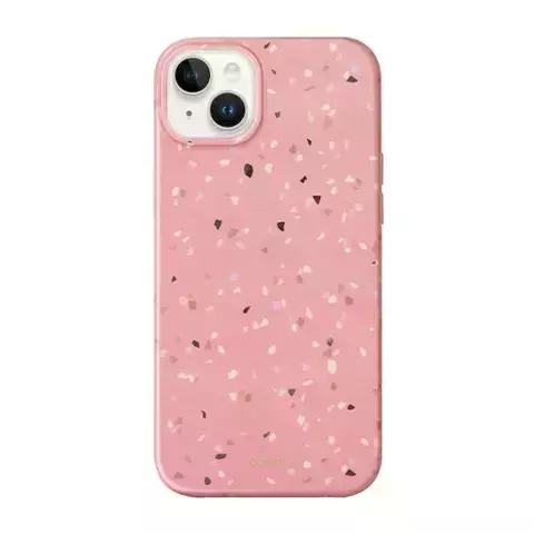 Etui na telefon UNIQ Coehl Terrazzo do Apple iPhone 14 Plus 6,7" różowy/coral pink