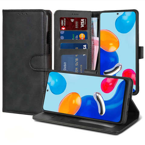 Etui na telefon Wallet portfel do Xiaomi Redmi Note 12 Pro 5G / Poco X5 Pro 5G Black