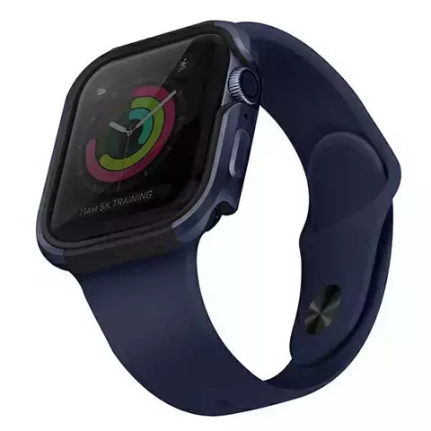 Etui ochronne UNIQ Valencia do Apple Watch Series 4/5/6/SE 40mm niebieski/atlantic blue