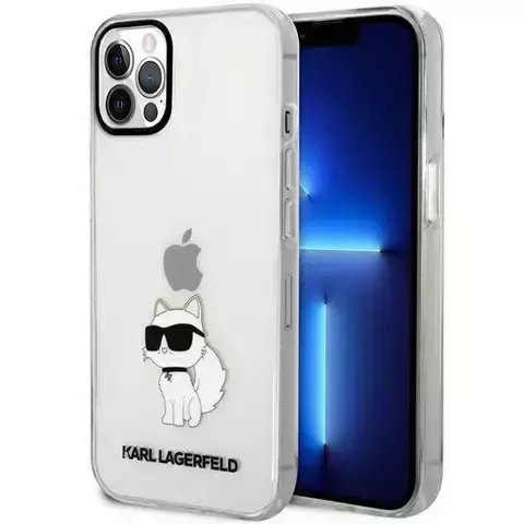 Etui ochronne na telefon Karl Lagerfeld KLHCP12MHNCHTCT do Apple iPhone 12 /12 Pro 6,1" transparent hardcase Ikonik Choupette