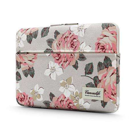 Etui pokrowiec Canvas torba do laptopa 15 do MacBook Air/ Pro White Rose