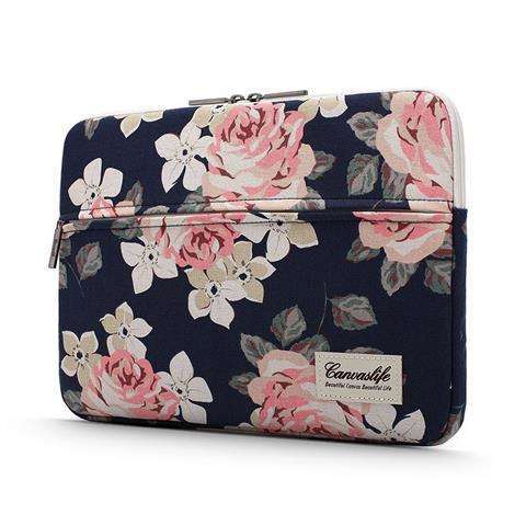 Etui pokrowiec Canvaslife torba do laptopa 14 do MacBook Air/ Pro Navy Rose