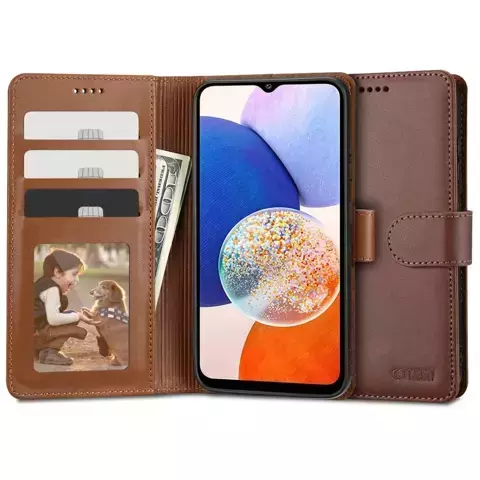 Etui portfel Wallet do Samsung Galaxy A14 5G Brown