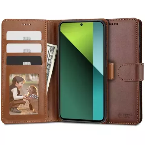 Etui portfel Wallet do Xiaomi Redmi Note 13 Pro 5G / Poco X6 5G Brown