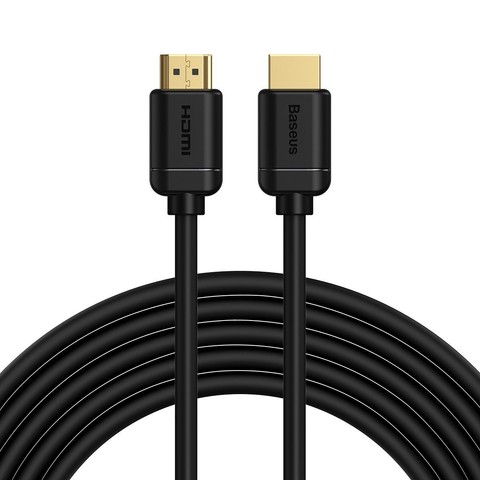 Kabel HDMI 2.0 Baseus, 4K 30Hz, 3D, HDR, 18Gbps, 5m (czarny)