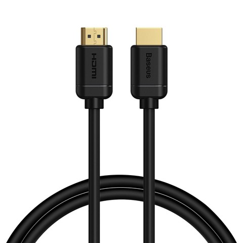 Kabel HDMI 2.0 Baseus, 4K 60Hz, 3D, HDR, 18Gbps, 1m Czarny