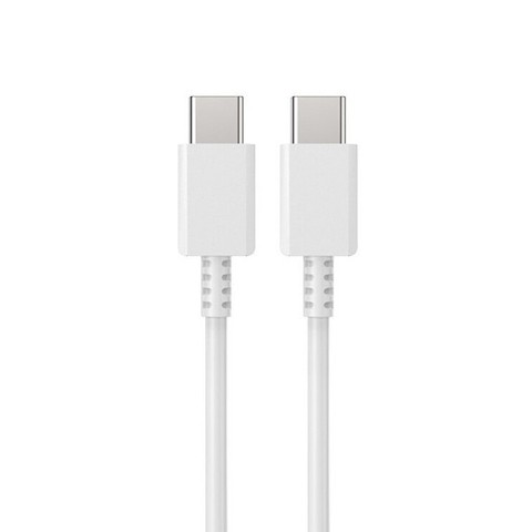 Kabel USB-C - USB-C Type-C 3A Power Delivery PD QC przewód 1M Biały 1szt.