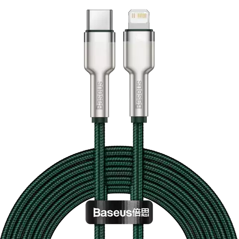 Kabel USB-C do Lightning Baseus 2m (zielony)