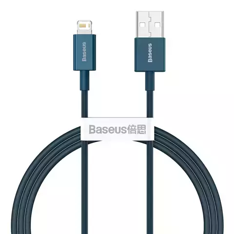 Kabel USB do Lightning Baseus Superior Series, 2.4A, 1m (niebieski)