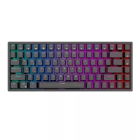 Klawiatura mechaniczna Royal Kludge RK84 RGB, Red switch (czarna)