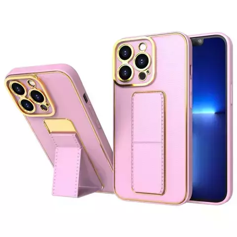 New Kickstand Case etui do Samsung Galaxy A12 5G z podstawką różowy