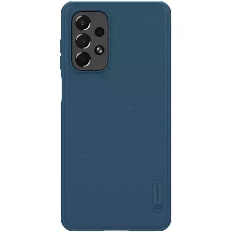 Nillkin Super Frosted Shield Pro wytrzymałe etui pokrowiec Samsung Galaxy A73 niebieski