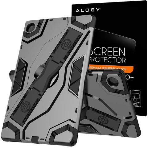 Pancerne etui Alogy Armor Case do Lenovo Tab M10 Plus 10.3 TB-X606 Srebrne + Szkło