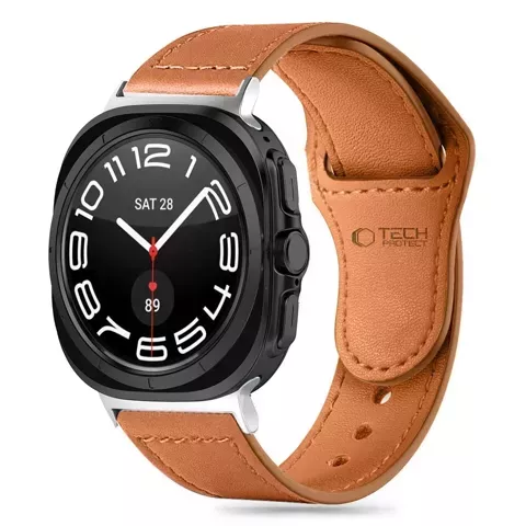 Pasek Leatherfit do Samsung Galaxy Watch Ultra (47 mm) Brown