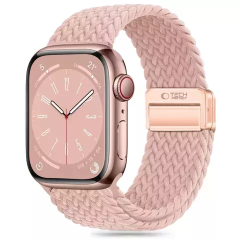 Pasek nylonowy do Apple Watch 4 / 5 / 6 / 7 / 8 / 9 / SE (38 / 40 / 41 mm) NylonMag Dusty Rose