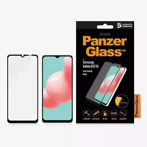 Szkło PanzerGlass E2E Regular do Samsung Galaxy A33 5G Case Friendly black/czarny