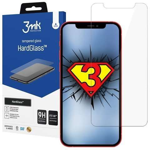 Szkło hartowane 3mk HardGlass 9H do Apple iPhone 12 Pro Max