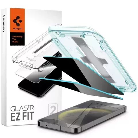 Szkło hartowane Spigen Glas.tR ”EZ Fit” 2-pack do Samsung Galaxy S24 Privacy