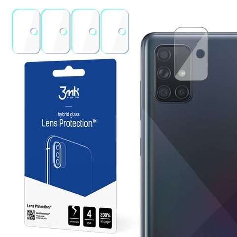 Szkło na kamerę obiektyw 3mk Hybrid Glass x4 do Samsung Galaxy A71