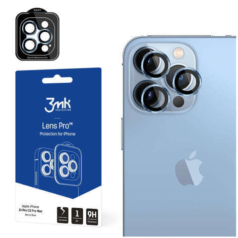 Szkło ochronne na obiektyw telefonu 3mk Lens Protection Pro do Apple iPhone 13 Pro / 13 Pro Max Sierra Blue