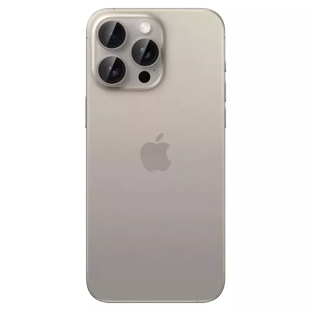 2 x Osłona Aparatu Spigen Optik.TR ”Ez Fit” Camera Protector do iPhone 14 Pro / Pro Max / 15 Pro / Pro Max Natural Titanium