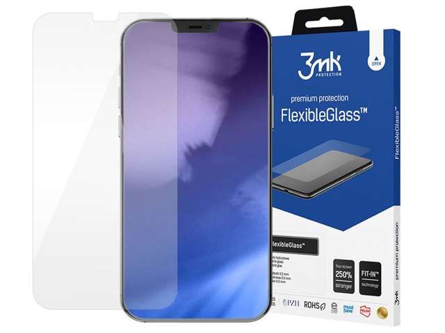 3mk Szkło ochronne Flexible Glass 7H do Apple iPhone 12/ 12 Pro 6.1